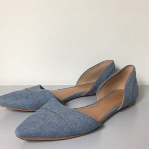 J. Crew chambray flats